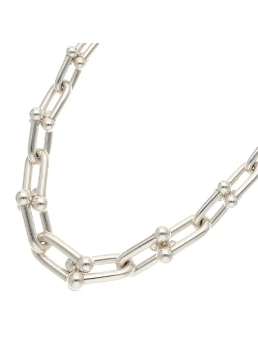 Tiffany & Co Graduated Link Silver Necklace